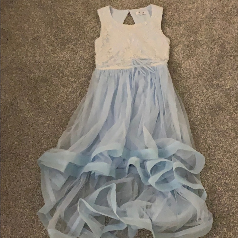 beautiful blue dress